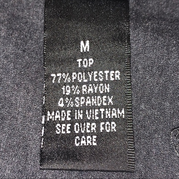 AB Studio Scoop Neck Top with Lace Trim Women’s Size Medium - Picture 10 of 10